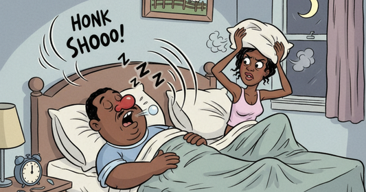 wife has a hard time sleeping because her husband is snoring